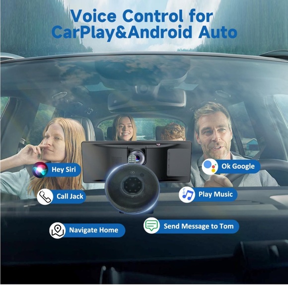 CarPlay and Android Auto Screen Car DashCam - Picture 4 of 6